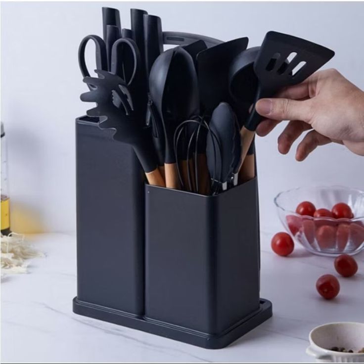 Set Utensilios Cocina Siliconados X 19 P