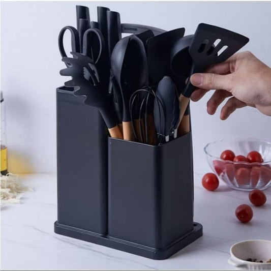 Set Utensilios Cocina Siliconados X 19 P