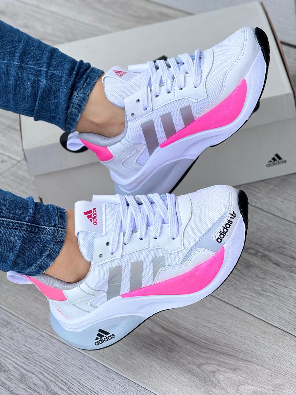 Tenis Bounce NEW 2.0 Gris Rosa Dama
