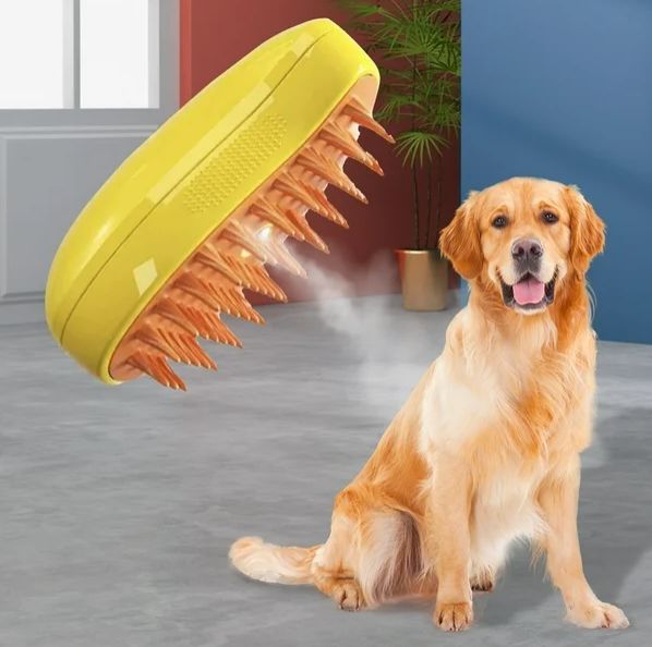 Cepillo A Vapor Quita Pelos Para Mascota