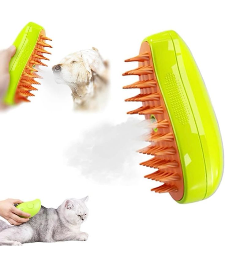 Cepillo A Vapor Quita Pelos Para Mascota