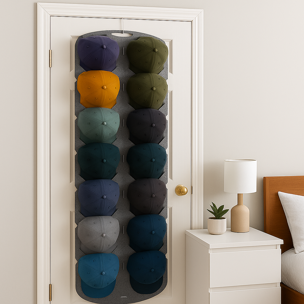 NUEVO ORGANIZADOR  DE GORRAS  PERCHERO 14 PUESTOS