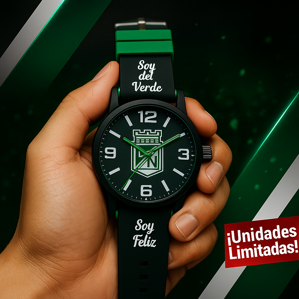 RELOJ ORGULLO ATLÉTICO NACIONAL