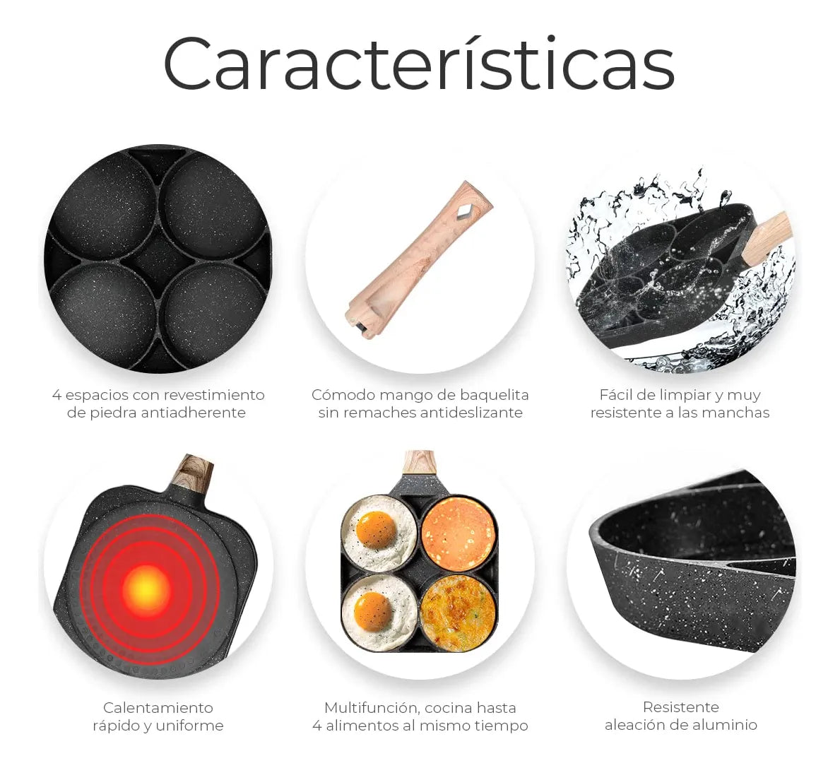 Sartén MultiChef 4 en 1 – Cocina antiadherente  Fácil y Rápida