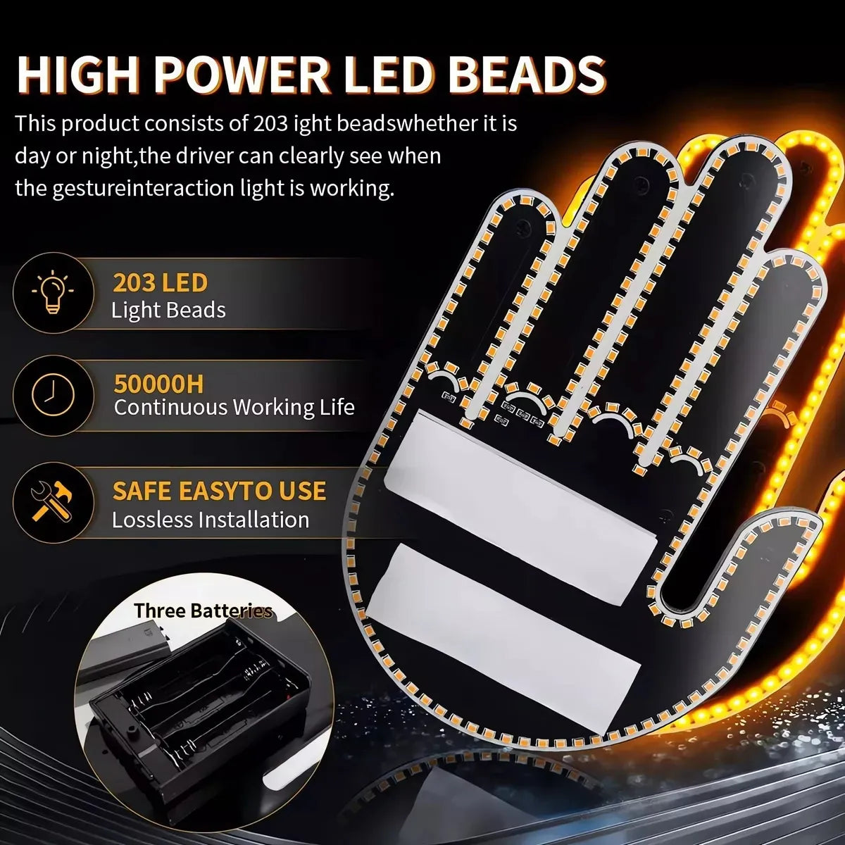 nueva Señal luz led para carro