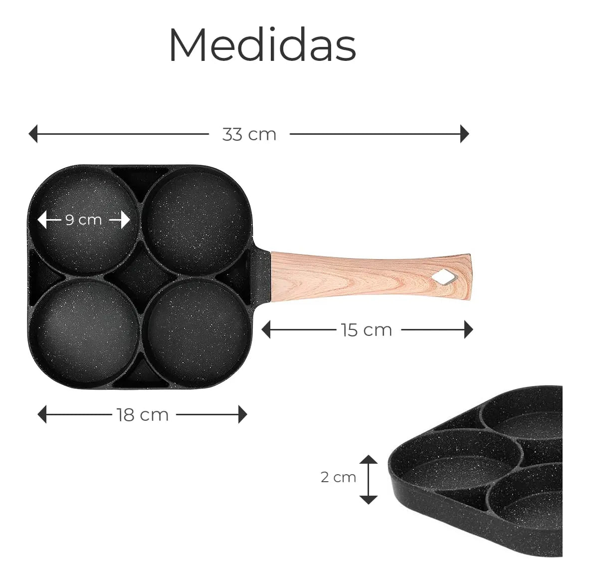 Sartén MultiChef 4 en 1 – Cocina antiadherente  Fácil y Rápida