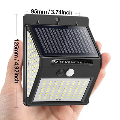 lleva 4 Lamparas led con  sensor y  recarga solar por el precio de 2