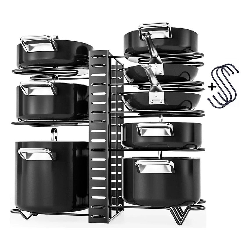 NUEVO ESTANTE ORGANIZADOR PARA OLLAS X 8 NIVE