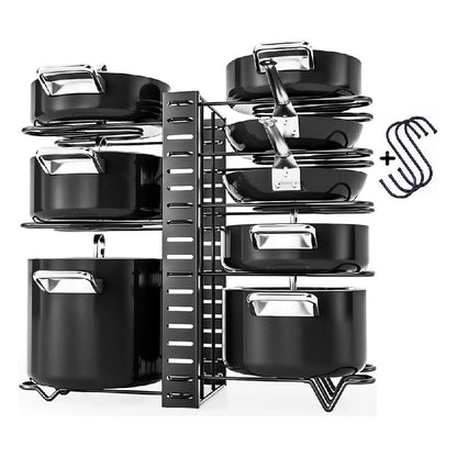 NUEVO ESTANTE ORGANIZADOR PARA OLLAS X 8 NIVE