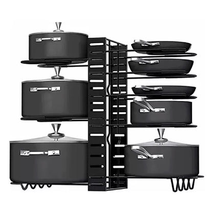 NUEVO ESTANTE ORGANIZADOR PARA OLLAS X 8 NIVE